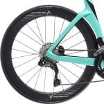 Bagnav med Shimano bagskifter på Bianchi Oltre Comp 105 Di2 24sp