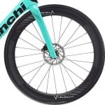 front hub på Bianchi Oltre Comp Rival eTap AXS 24sp