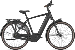 Gazelle Grenoble C8+ Herre 2026 – Black Mat