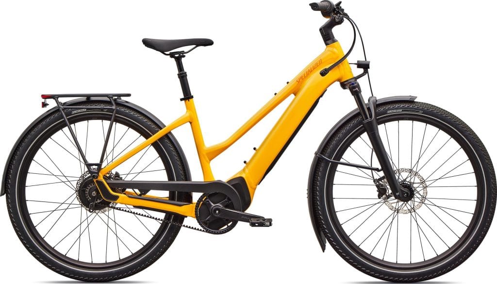 Specialized Turbo Vado 4.0 IGH Step-Through 2026 - Gloss California Sunshine / Green Zest