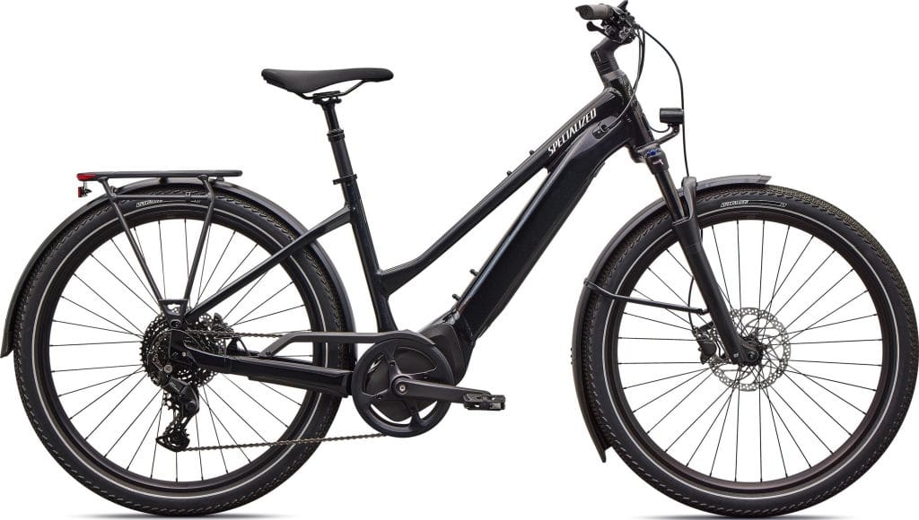 Specialized Turbo Vado 4.0 Step-Through 2026 - Gloss CastBlack / Satin Silver Reflective