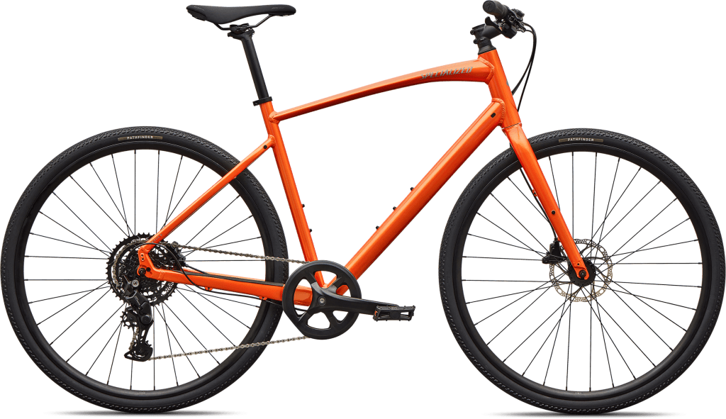 Specialized Sirrus X 2.0 2027 - Gloss Tangerine / Shadow Silver