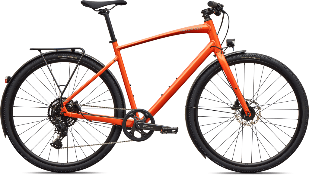 Specialized Sirrus X 2.0 EQ 2027 - Gloss Tangerine / Shadow Silver