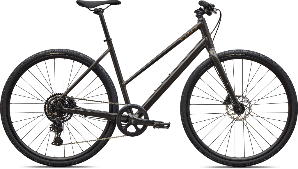 Specialized Sirrus X 2.0 Step-Through 2027 - Gloss Metallic Obsidian / Burnt Gold