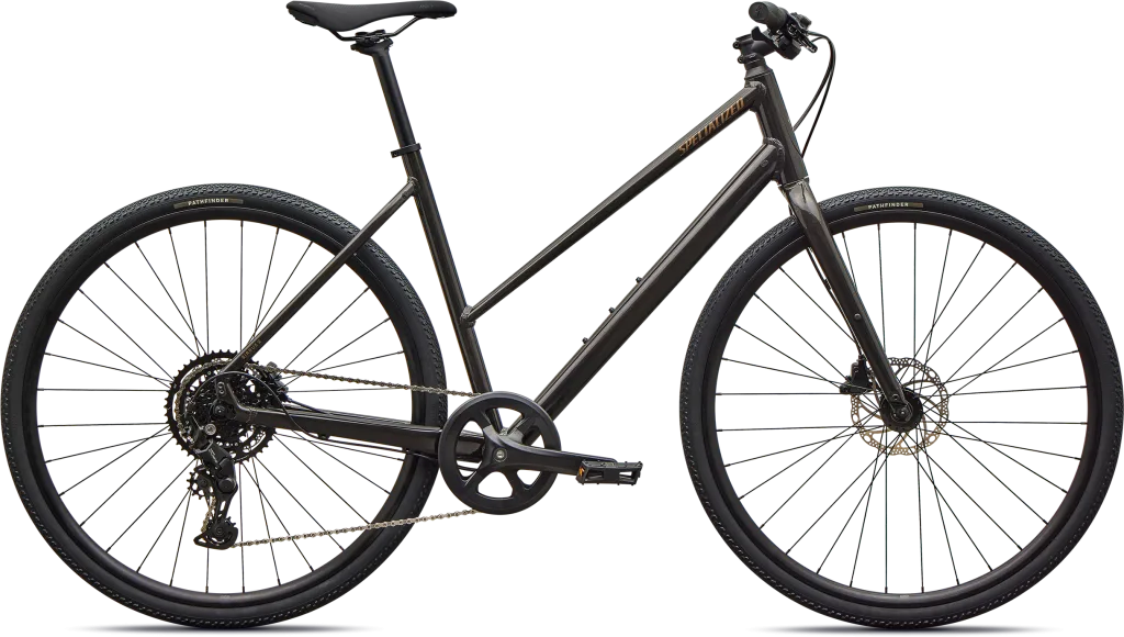 Specialized Sirrus X 2.0 Step-Through 2027 - Gloss Metallic Obsidian / Burnt Gold