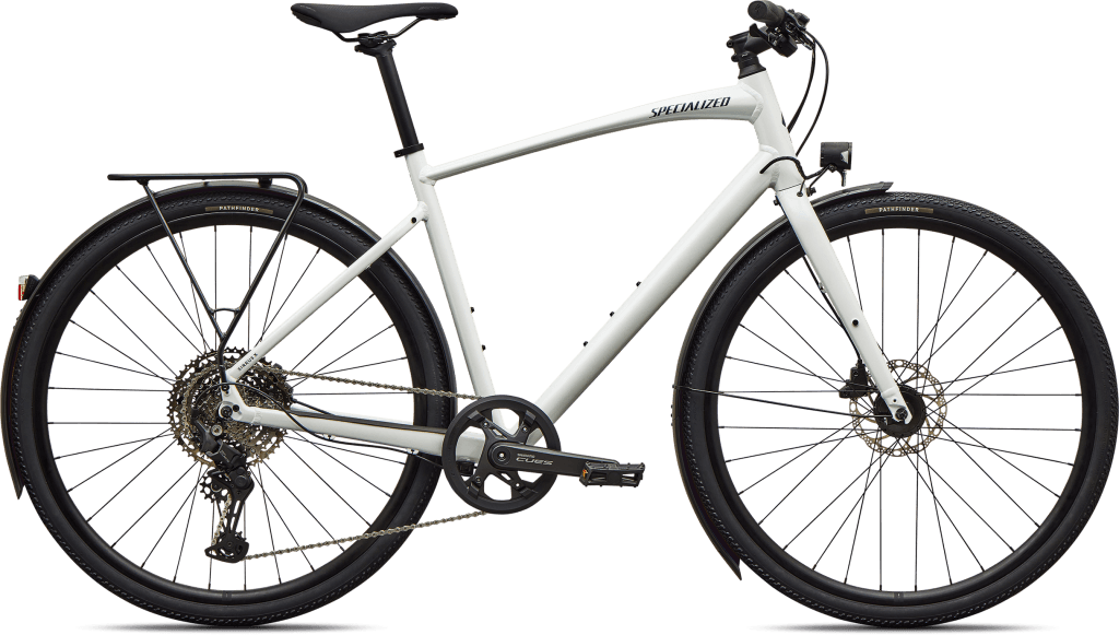Specialized Sirrus X 3.0 EQ 2027 - Gloss Metallic White Silver / Metallic Deep