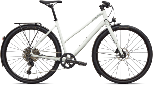Specialized Sirrus X 3.0 Step-Through EQ 2027 – Gloss Metallic White Silver / Metallic Deep